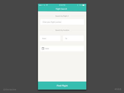 068 - Flight Search .sketch 068 dailyui flight search freebie sketch