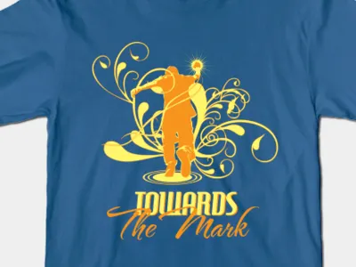 Towards The Mark T Shirt christian event god man philippians 3:14 punch race struggle t shirt tees towards the mark walking