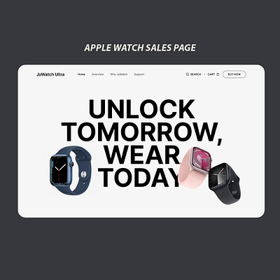 Apple watch sales page design web webdesign website