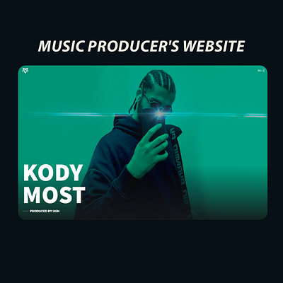 music producer's website design web webdesign website