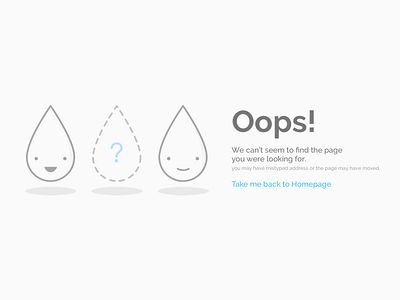 404 - Oops! 404 drop error oops water water drop