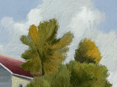 Impastoshop Sample Landscape brush impasto panel photoshop thick paint