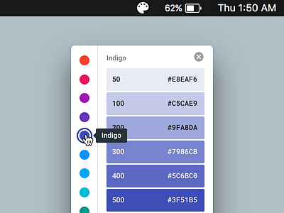 Material Colors for Mac design material