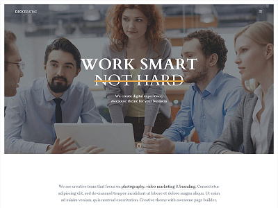 DeoCreative | Minimal Onepage HTML5 Template bootstrap clean creative html5 landing onepage responsive template trendy website