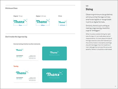 Brand Book: Logo Sizing brand book branding guidelines icons identity logo style guide