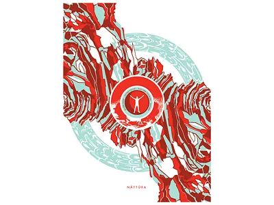 Náttúra Poster basalt björk iceland icelandic lava nature pantone water