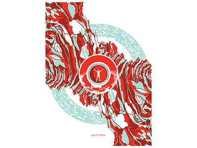 Náttúra Poster basalt björk iceland icelandic lava nature pantone water