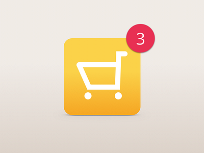 Daily UI #058 - Shopping Cart 058 badge button dailyui icon notification shopping cart ui ux