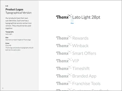 Brand Book: Product Logos 2 brand book branding guidelines identity style guide typography