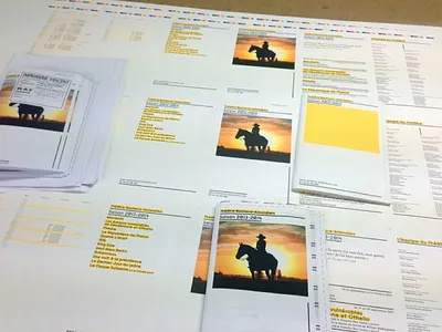 Nanterre-Amandiers Theatre cowboy poster printing silkscreen sunset theatre