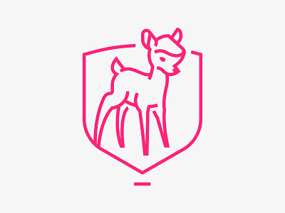 Fawn Bambi animal fawn logo