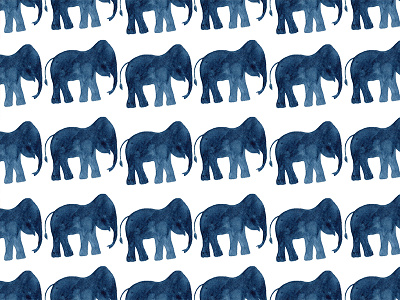 Simple watercolor pattern with Elephant africa elephant pattern savanna simple watercolor