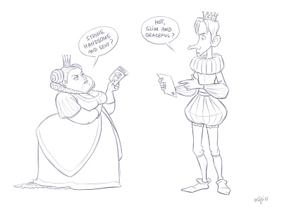 Still believing in Prince/Princess Charming? blind date character date prince princess sketch