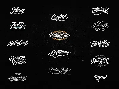 Lettering Logo Design Vol. 7 custom dalibass drawing hand drawn lettering logo logotype sketch