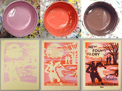 NFG/The Outsiders design gig poster illustration movie movie poster screen print the outsiders vector