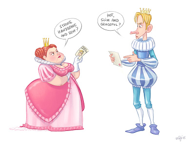 Still believing in Prince/Princess Charming? blind date character date prince princess sketch