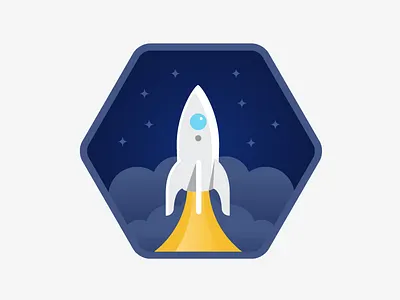Solo Flight badges icons illustration space