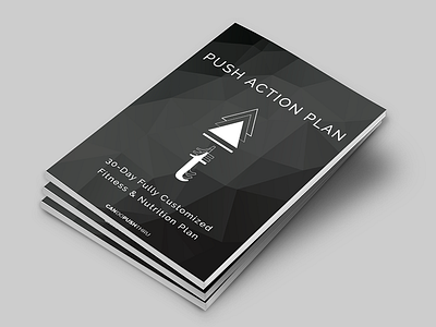 Fitness & Nutrition Plan Cover fitness low poly minimal modern nutrition poly sleek