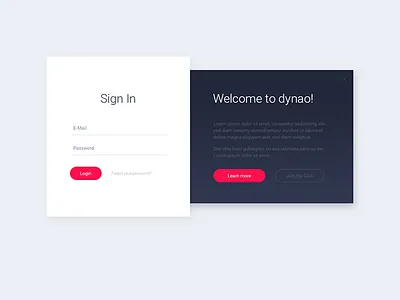 CMS login form cms dashboard design form interface login ui web