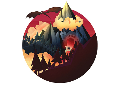 Hobbit Illustration graphic design hobbit illustration