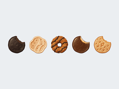 Girl Scout Cookies Emoji cookie dessert do si dos emoji food girl scout cookies icon samoas tagalongs thin mints trefoils