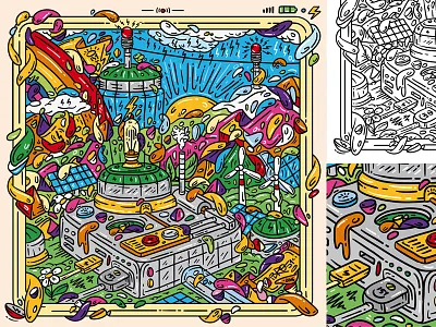 Power of Colors v.2 abstractism colors energy idro51 illustration nature pop power sun surrealism water wind