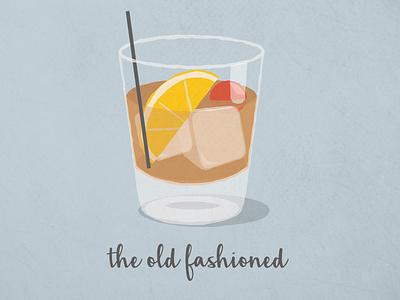 The Old Fashioned adobe alcohol bourbon cocktails drinks fruit illustration opacity recipe st. patricks vector whiskey