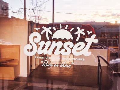 Sunset Fried Chicken Sandwiches by Aaron Bloom on Dribbble