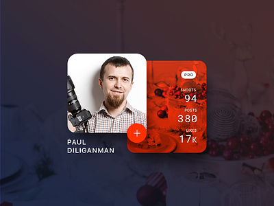 Daily UI 006: User Profile 006 card clean dayliui follow people photographer profile ui user