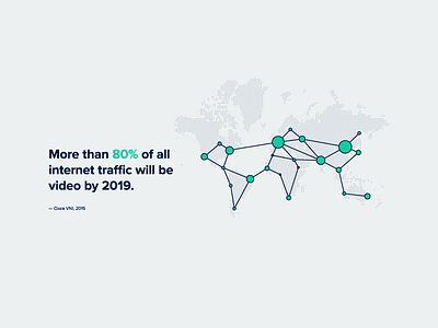 Internet Traffic bandwidt cisco fact illustration internet map minimal outline traffic world