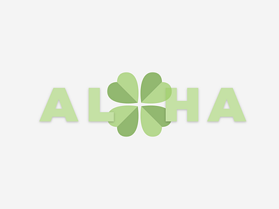 Happy St. Patrick's Day From Maui aloha shamrock st patricks day typography