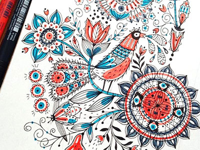 Peacock Sketch doodle drawing illustration sketch sketchbook
