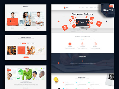 Dakota - Multi-Purpose Business HTML5 & CSS3 + WordPress Theme bootstrap bunsiness website company website corporate website css3 download html3 html5 parallax wordpress wordpress theme