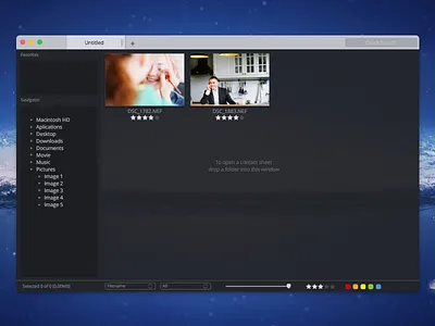 Photo Mechanic X app browser flat gui photo ui user interface