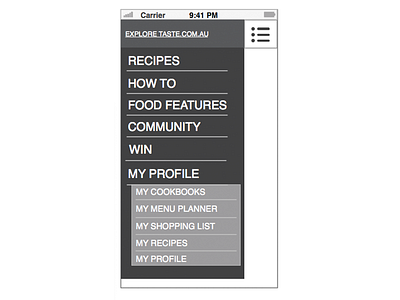 Taste Menu ia omnigraffle