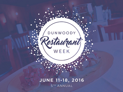 Dunwoody Restaurant Week Logo branding event branding logo restaurant week