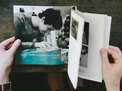 JustPotters Catalogue book brush catalogue justpotters paint stroke pottery typography work