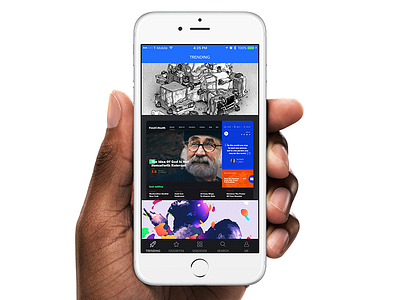 Design Hunt 2.0: In Hand app design hunt dribble inspiration ios mobile mobile news news promo sketch ui