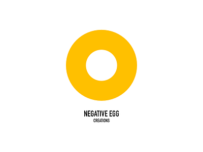 Negative Egg affinity egg logo negative