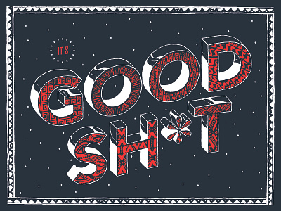 Good Sh*t drawing illustration lettering postcard type typography