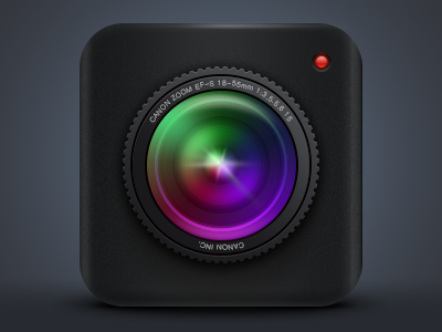 Camera cam camera icon ios iphone ps rendering