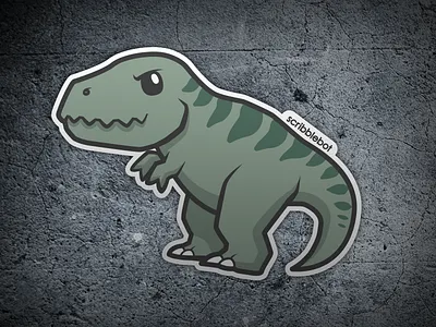 Rex Sticker ark dino dinosaur rex sticker tyrannosaurus