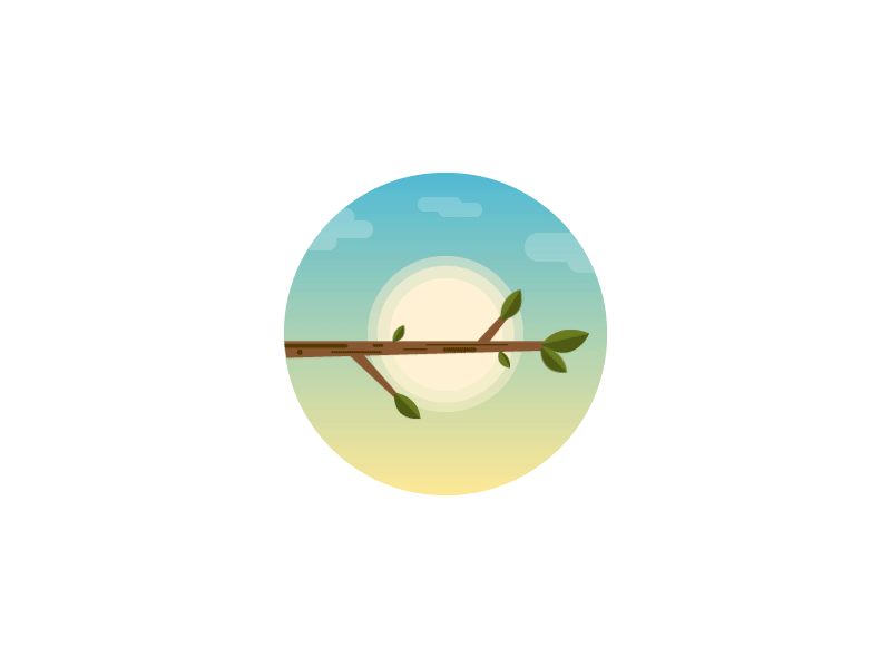 Fresh Air animation app empty states gif ios plant sky sun