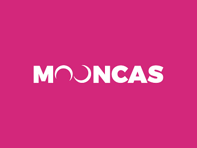 Mooncas Logo brand conference events logo pink