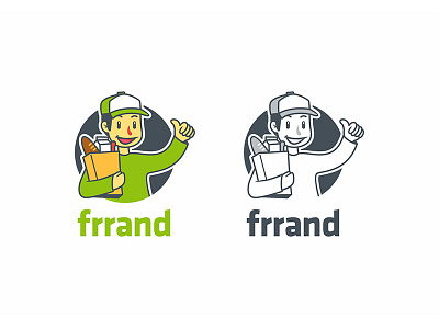 frrand delivery errand fast green logo messenger