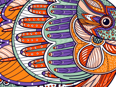 Fish Eye illustration vector graphic
