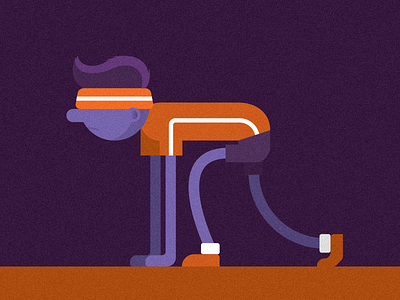 Athlete Illustration athlete illustration marathon runner vectordailies