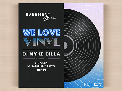 ...because we love vynil album cover electronic music neon posterl record soul type vynil
