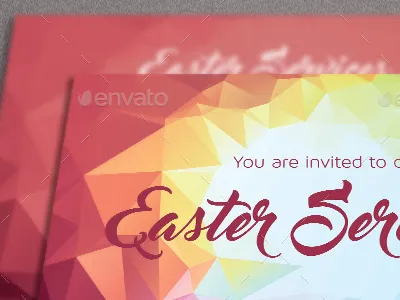 Easter Church Flyer Template easter good friday invitation jesus light mailer postcard psd flyer resurrection resurrection sunday risen sermon
