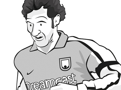Tony Adams for Ebury Books adams arsenal black and white book ebury books england football illustration legends players soccer tony